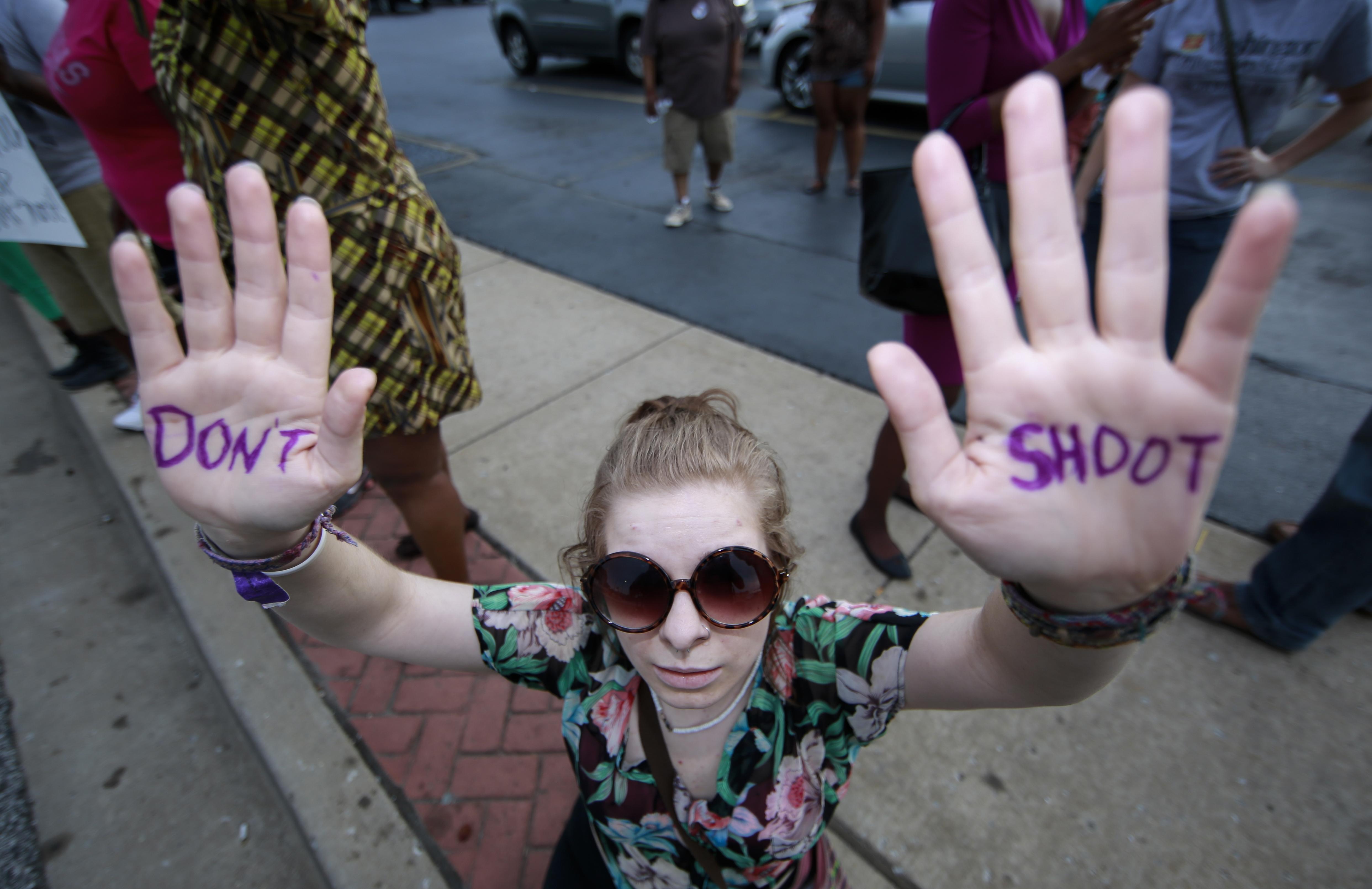 Protest over the killing of unarmed teen in Ferguson