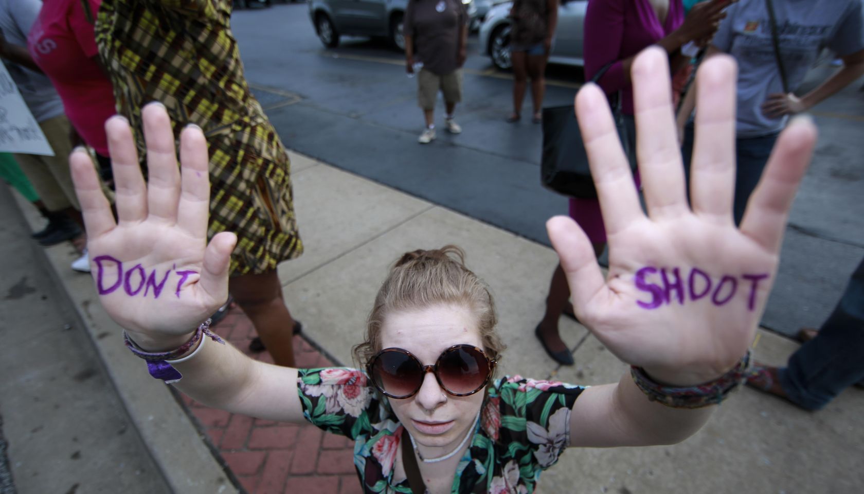 Protest over the killing of unarmed teen in Ferguson