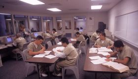 Inmates in study program, Santa Ana, CA