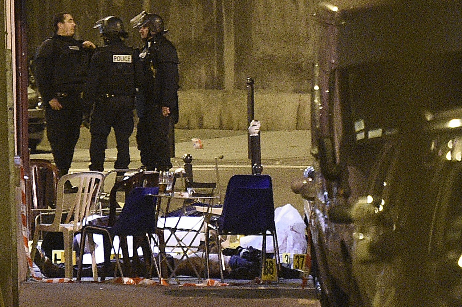 Paris terror attacks - scene