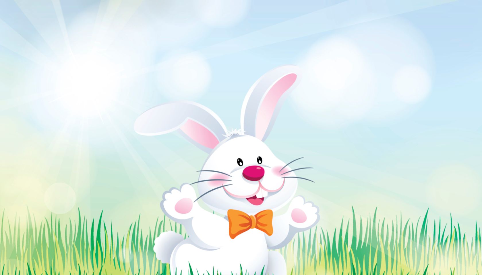 Easter Bunny Enjoying the Nature