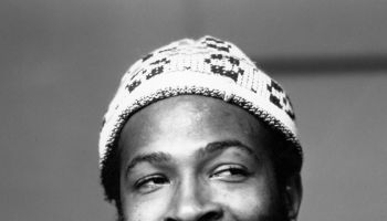 Marvin Gaye Portrait Wearing White Cap