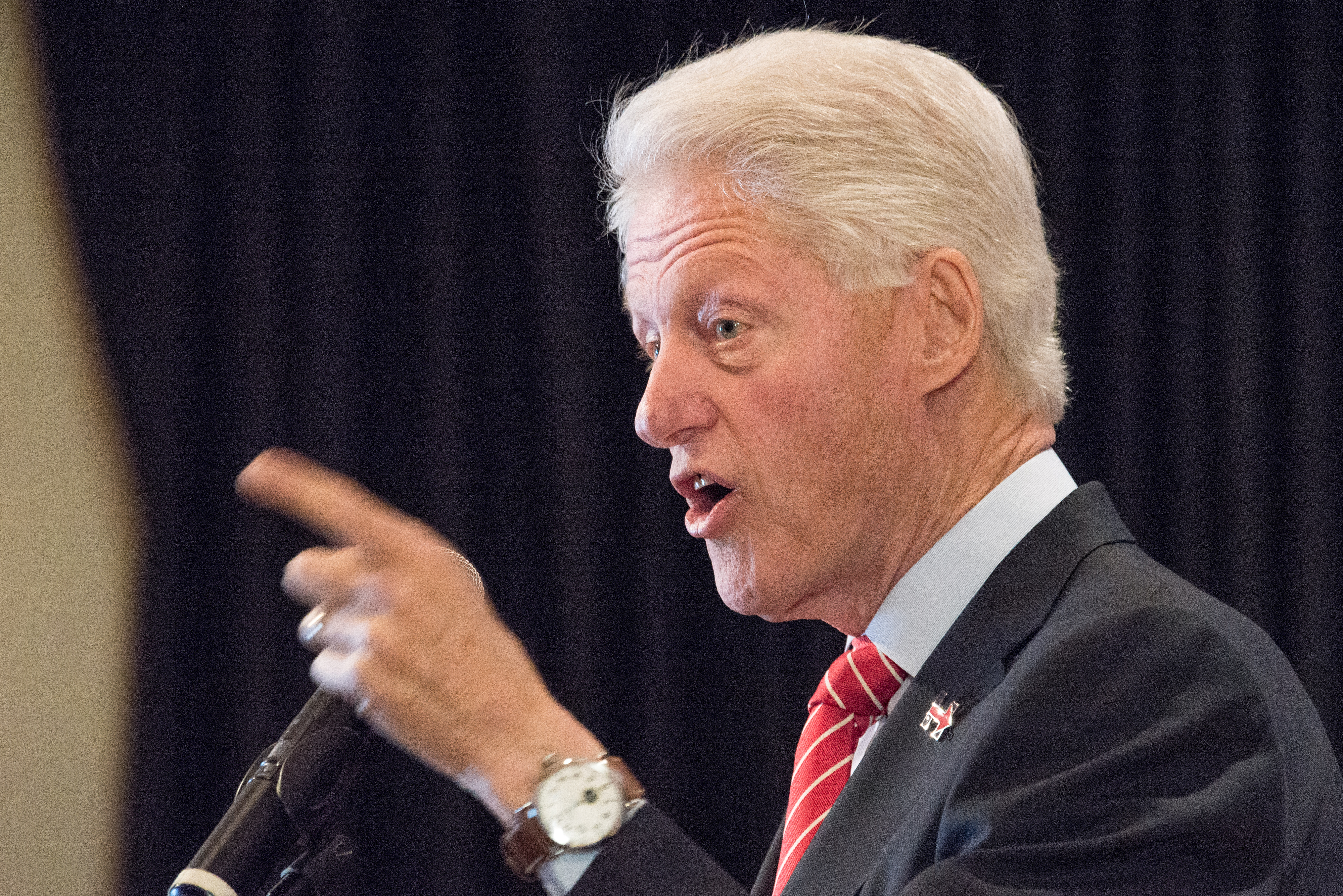 Bill Clinton campaigns for Hillary in New York City. In...
