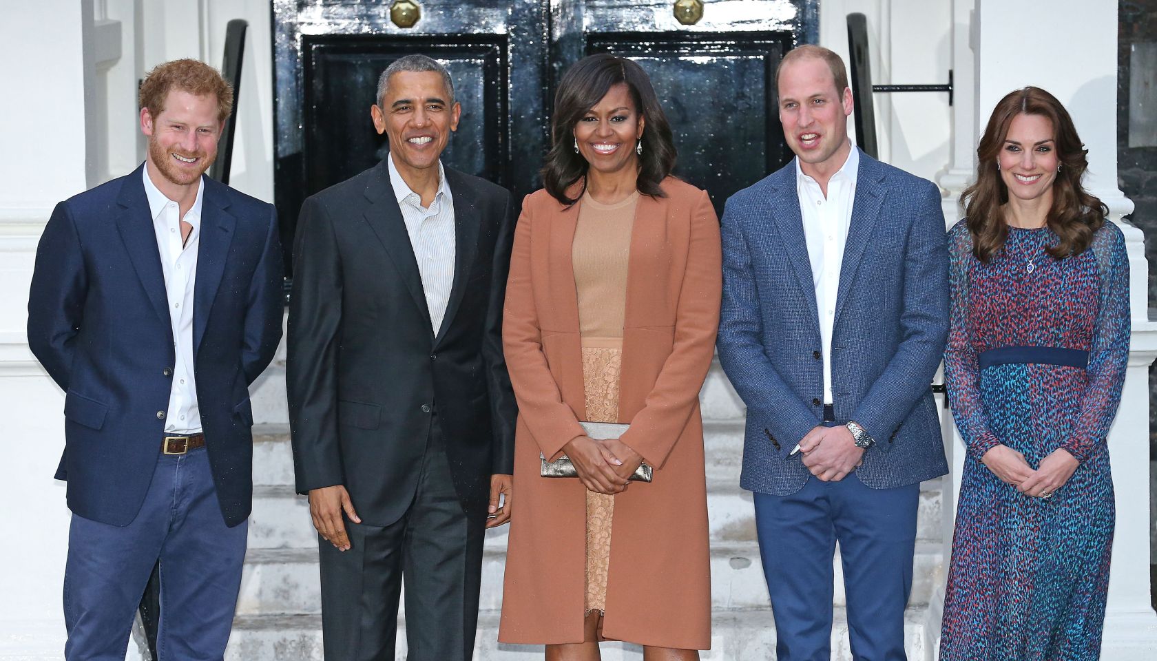 The Obamas Dine At Kensington Palace