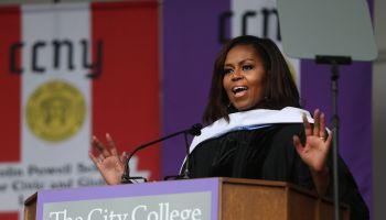 Michelle Obama Delivers Commencement Address At The City College Of New York