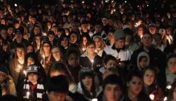 Penn State Students Hold Candle Light Vigil For Abused Victims