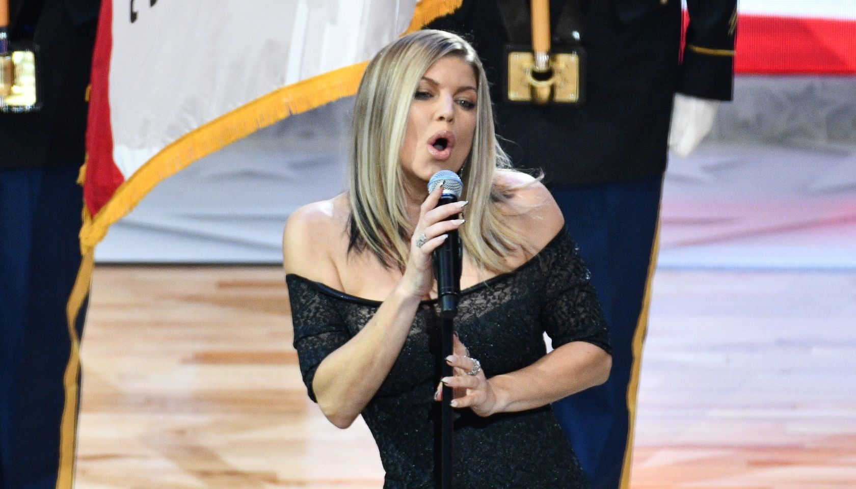 Celebrities At The 67th NBA All-Star Game: Team LeBron Vs. Team Stephen