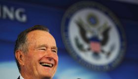 Former US president George H. W. Bush in