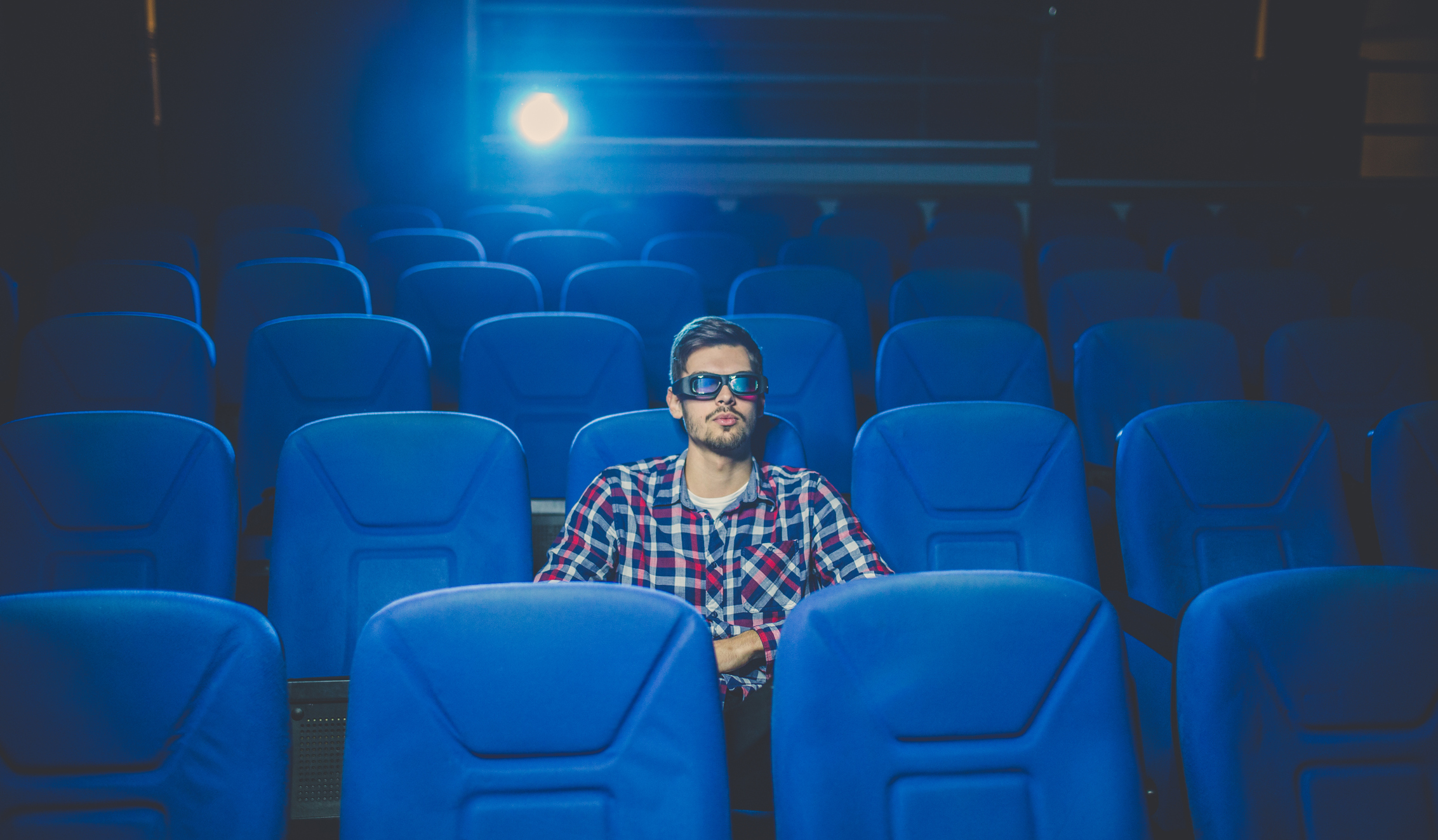 Guy at the cinema