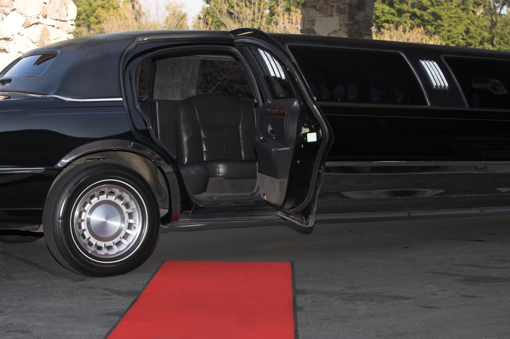 Red Carpet Limousine Waiting Style Glamor Rich Event Prom