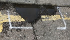Potholes in north London