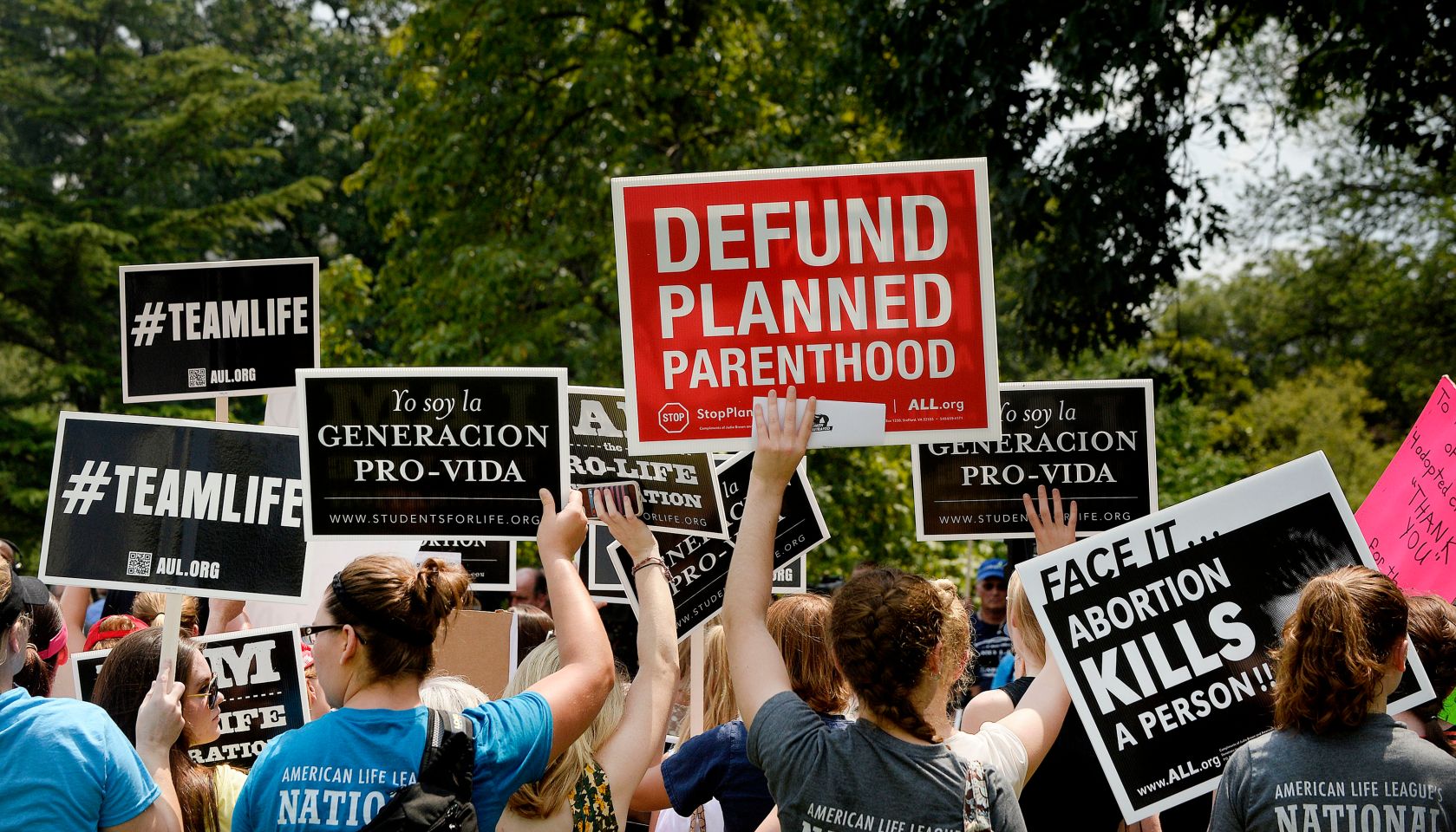 Rally Held In Support Of Cutting Planned Parenthood Funding - DC