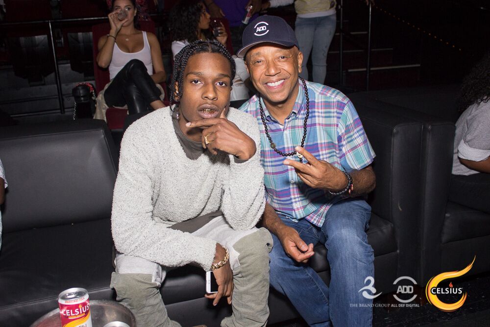 A$AP Rocky and Russell Simmons