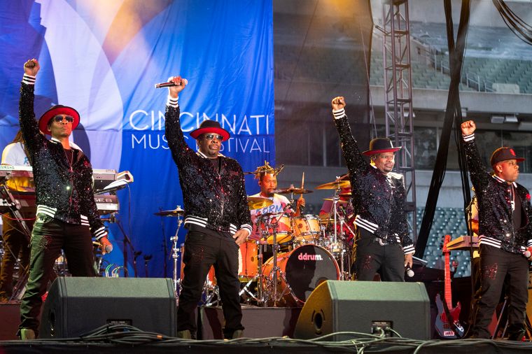 Ronnie Bobbie Ricky Mike at the 2019 Cincinnati Music Festival