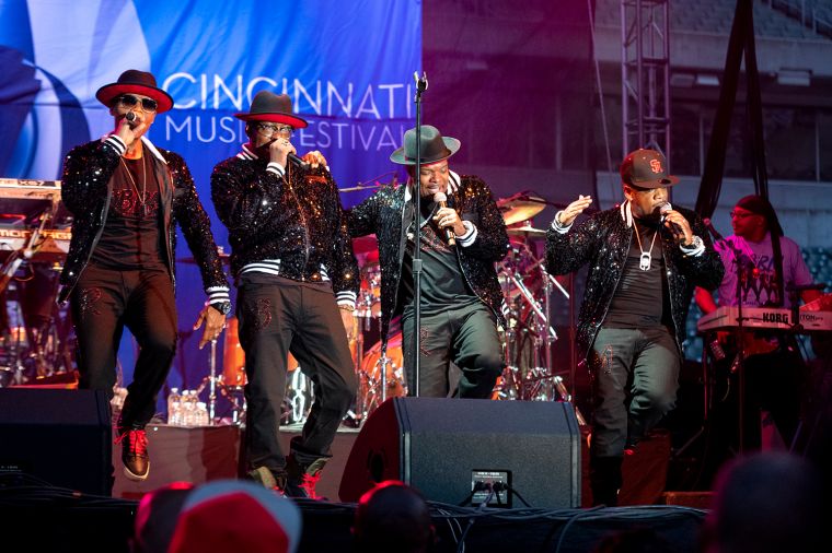 Ronnie Bobbie Ricky Mike at the 2019 Cincinnati Music Festival
