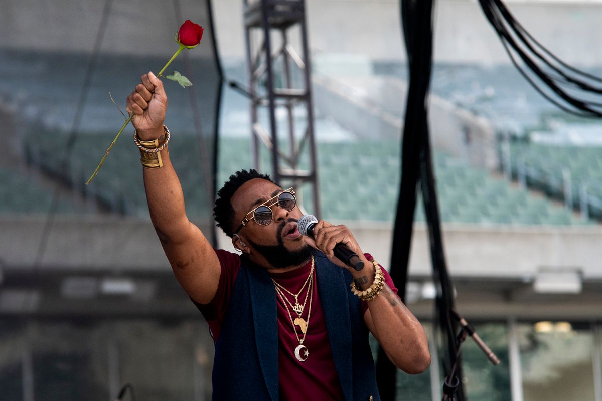 Raheem Devaughn at the 2019 Cincinnati Music Festival