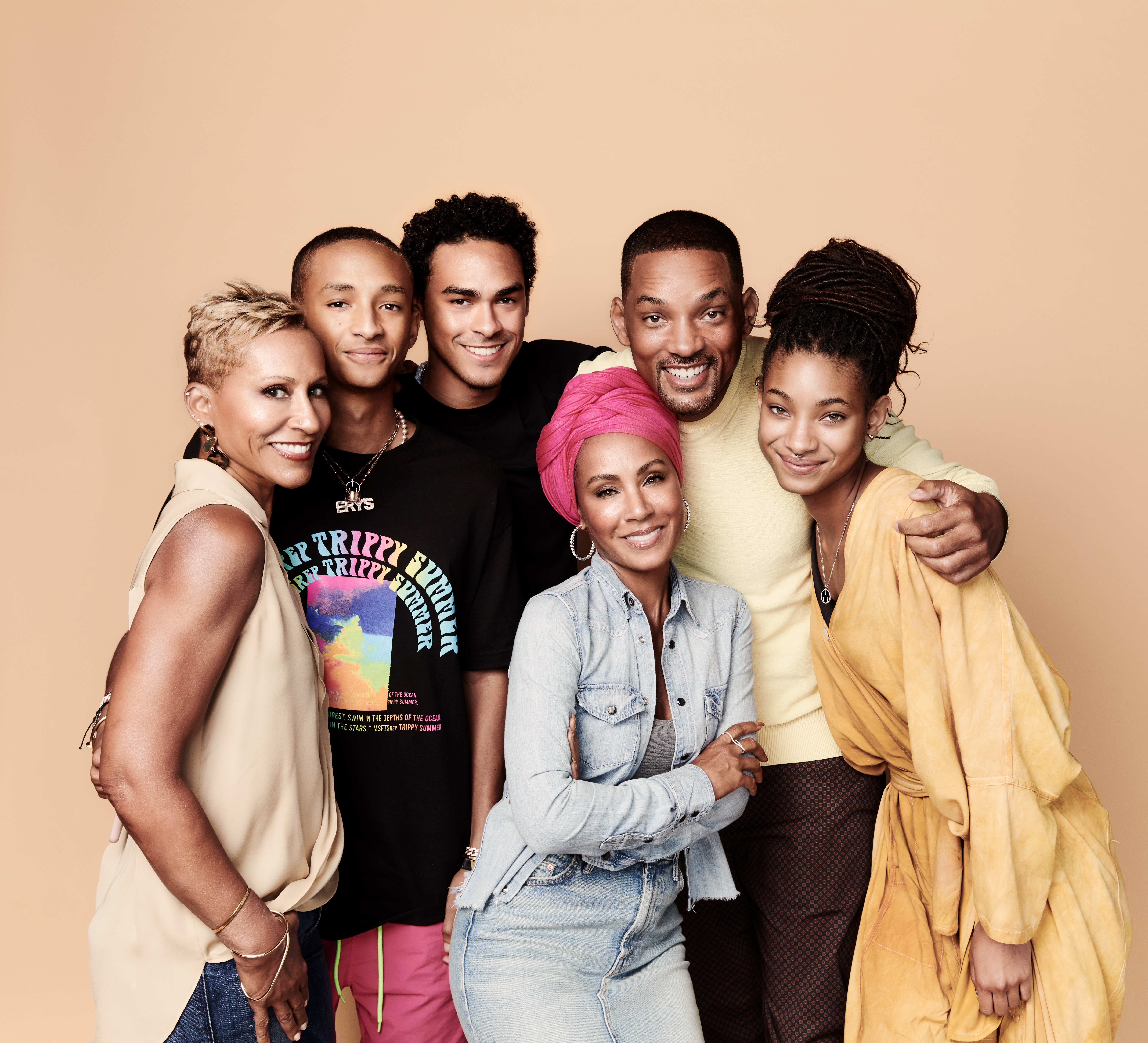 Will Smith, Jada Pinkett Smith, Jaden Smith, Trey Smith , Adrienne Banfield-Norris at Red Table Talk