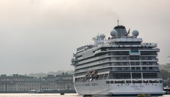 Cruise Ship Viking Sun Dwarfs Greenwich