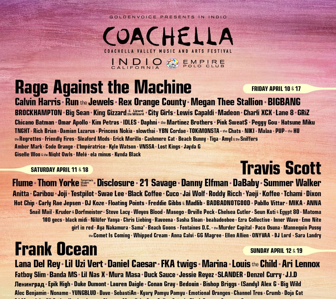 Coachella line up