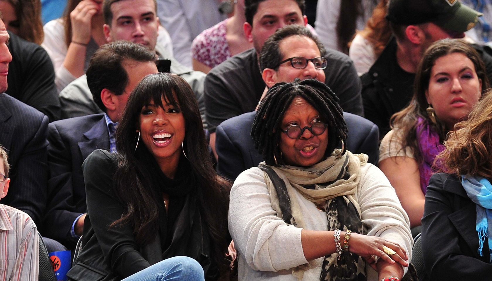 Celebrities Attend The Chicago Bulls Vs New York Knicks Game - April 12, 2011