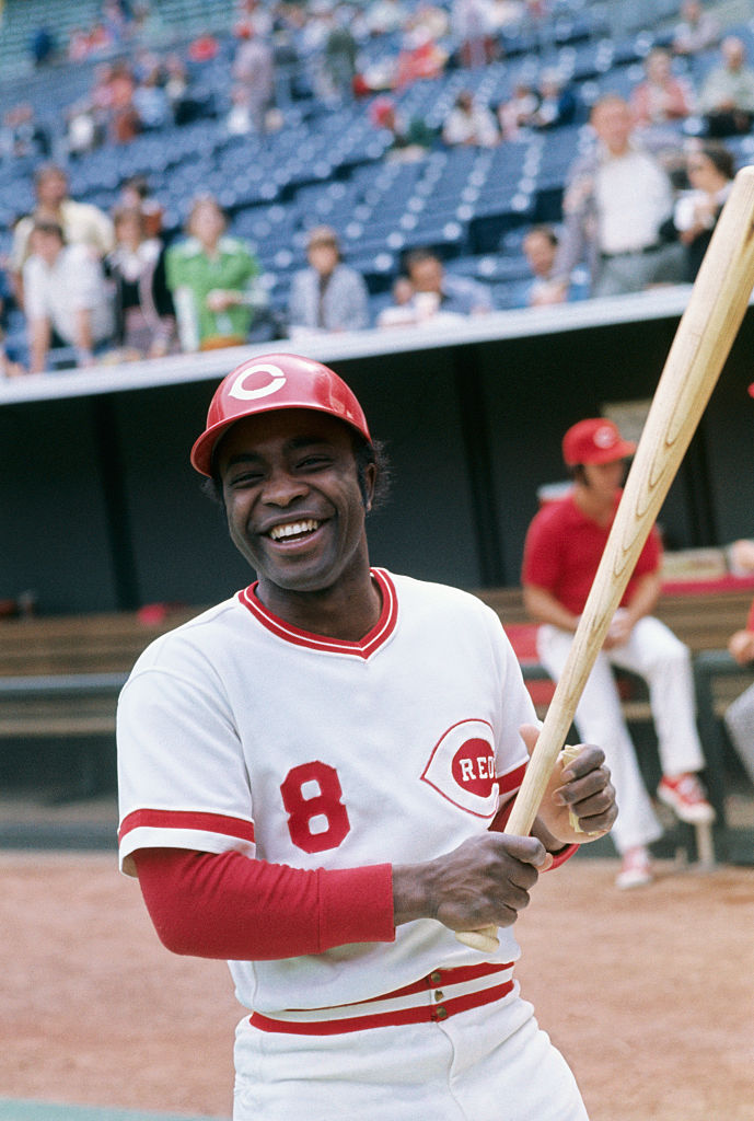 Joe Morgan Posing with Bat