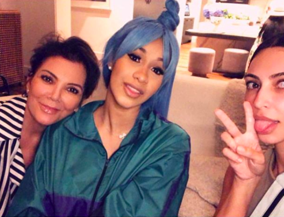 Cardi, Kris Jenner & Kim Kardashian