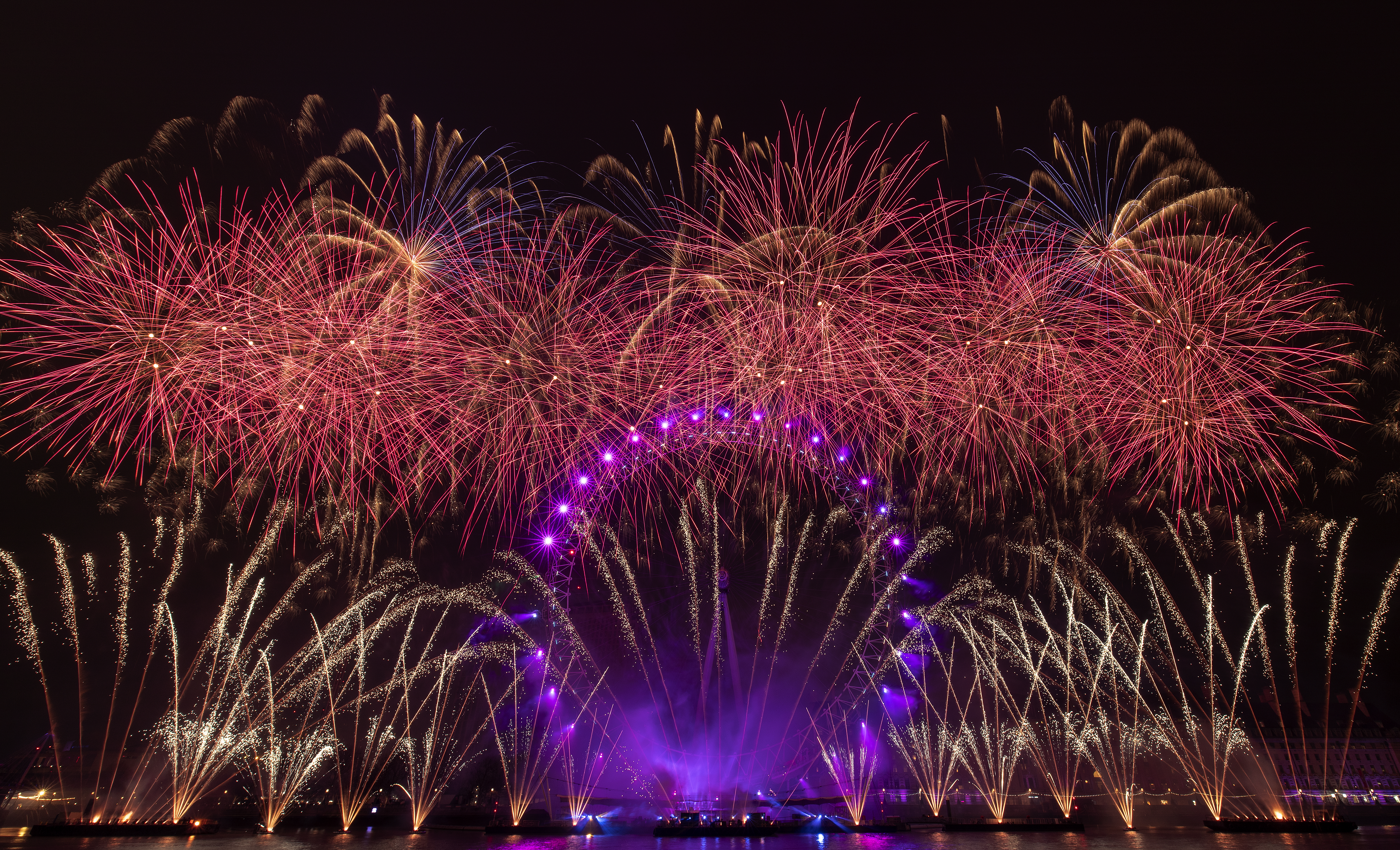London's New Year's Eve fireworks display