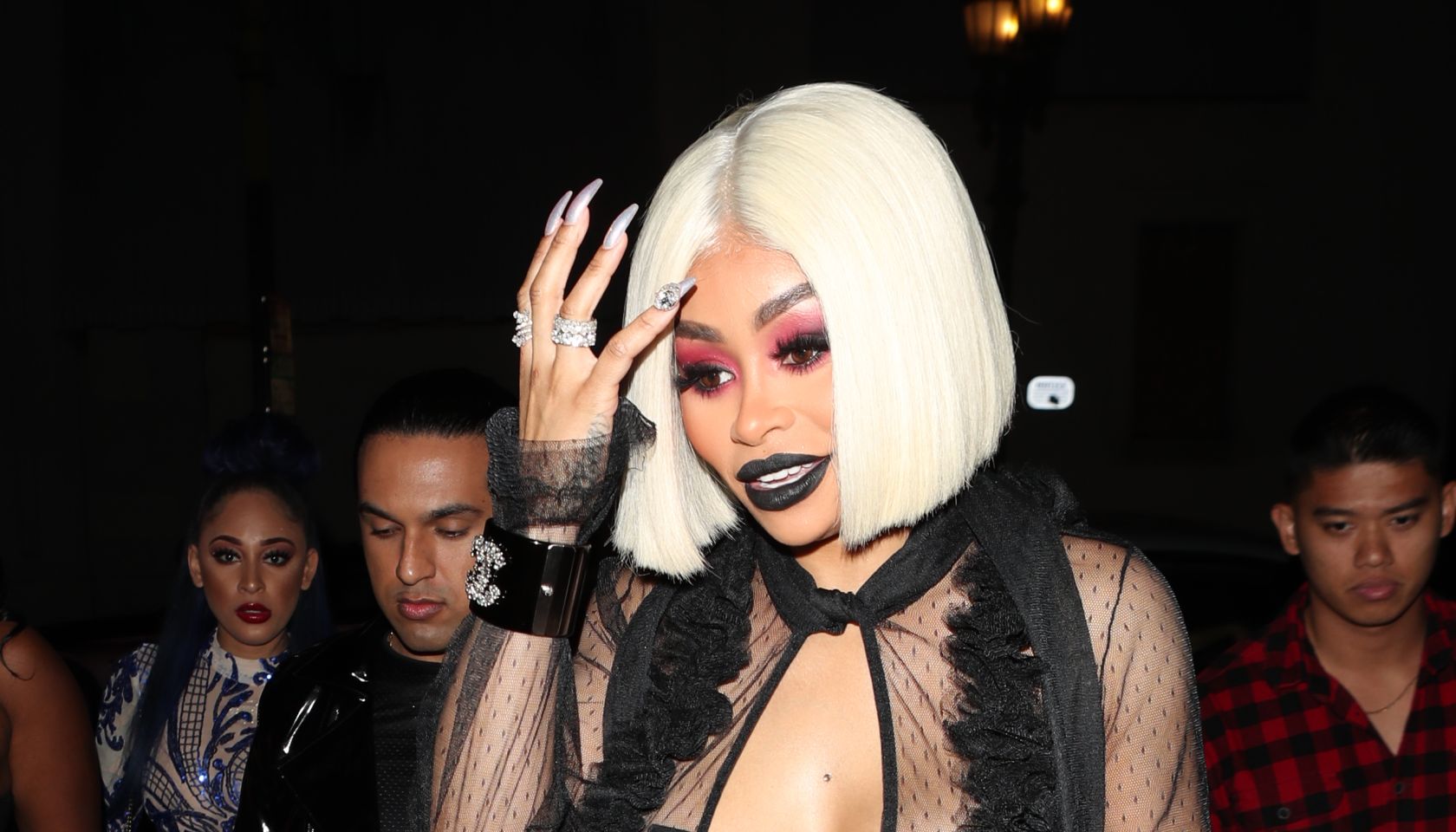 Blac Chyna attends a friend's birthday party at Project Club LA