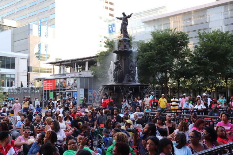 Rickey Smiley Morning Show broadcast at Cincinnati Music Festival