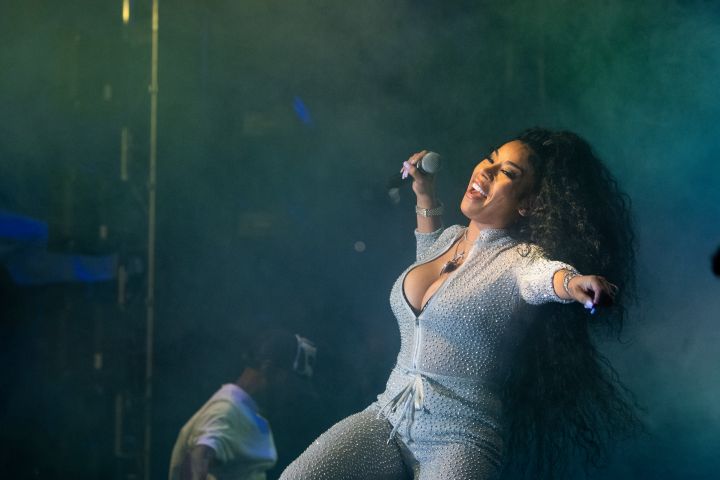 Keyshia Cole performed all of her. hits at the Cincinnati Music Festival Friday show