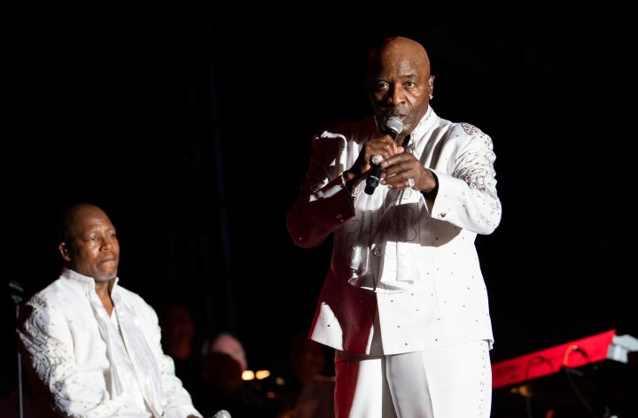 The O'Jays performing at the Cincinnati Music Festival 2022 Saturday show
