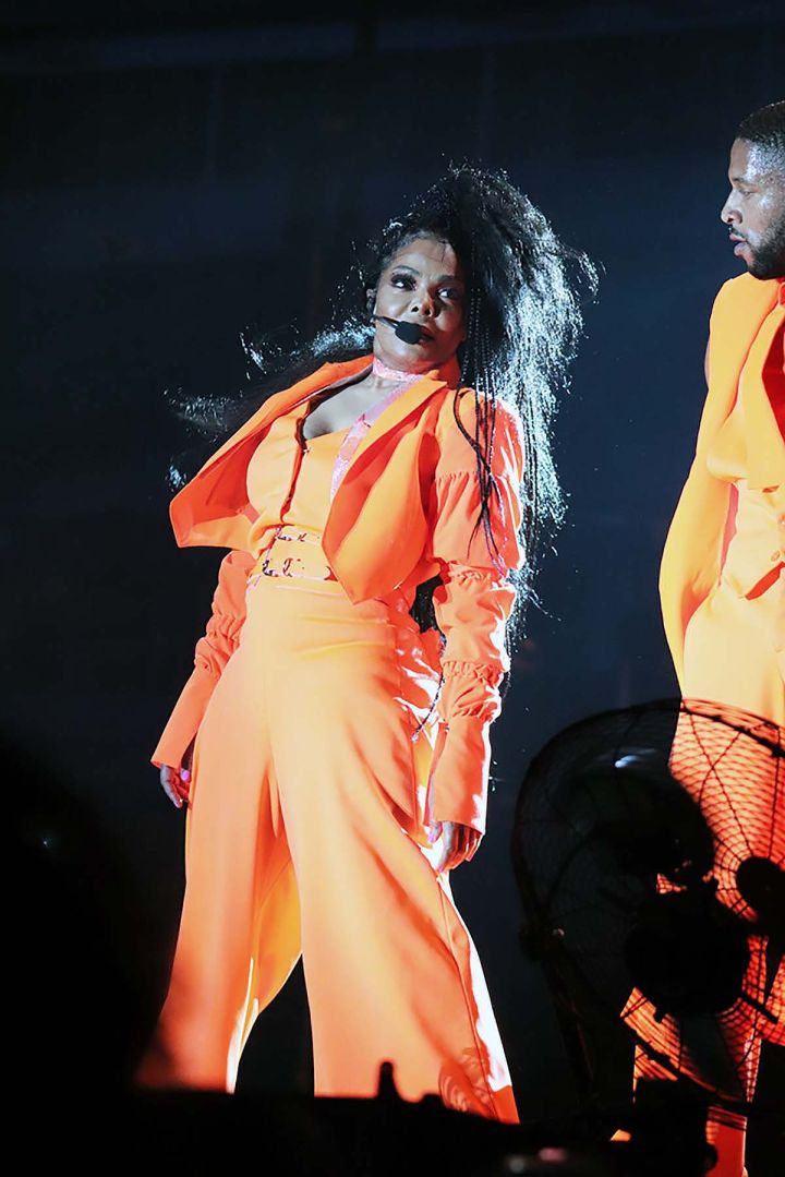 Janet dancing on stage at the Cincinnati Music Festival 2022 Saturday show