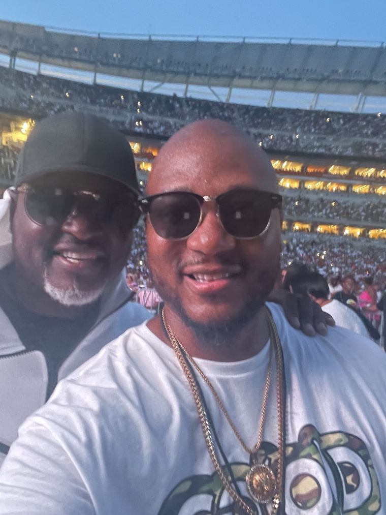Johnny Gill and Don Juan Fasho at the Cincinnati Music Festival