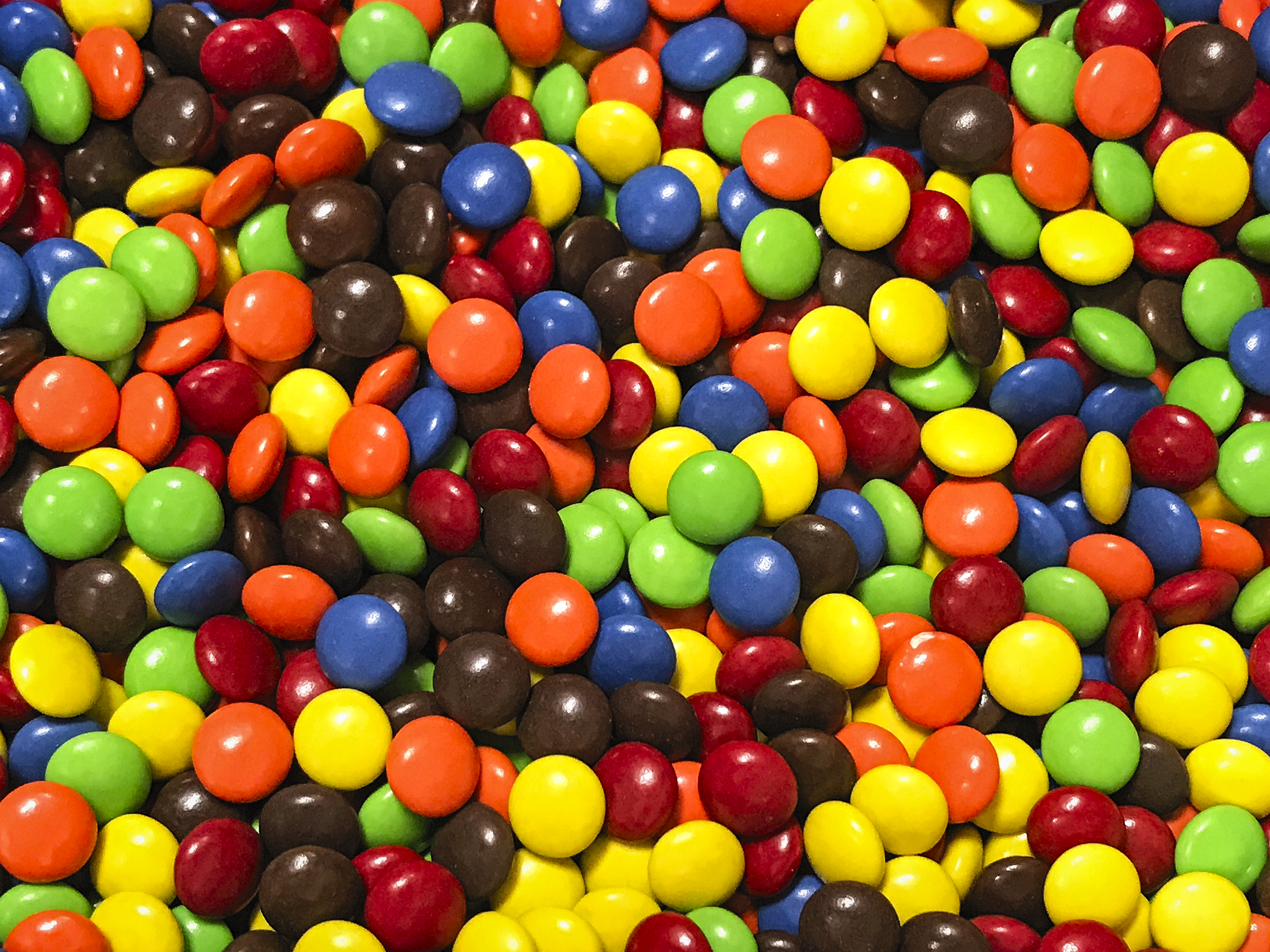 Colorful assortment of M&Ms...