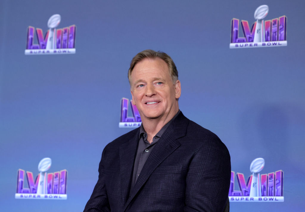Super Bowl LVIII - NFL Commissioner Roger Goodell Press Conference