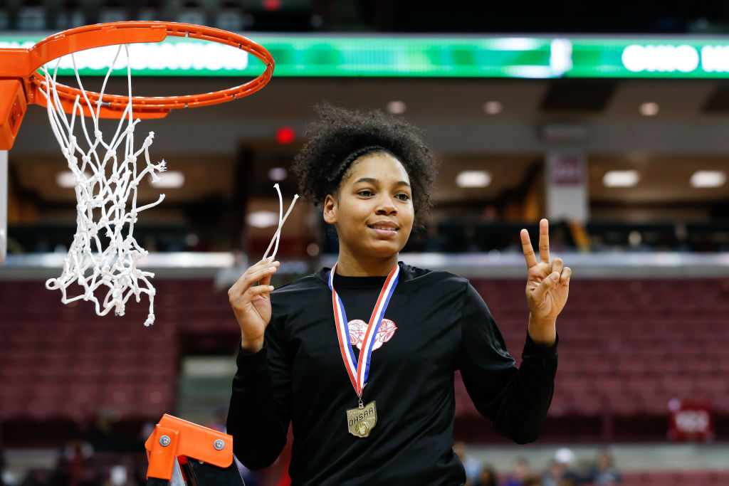 HIGH SCHOOL BASKETBALL: MAR 16 OHSAA Girls Basketball State Tournament - Toledo Rogers v Dayton Carroll