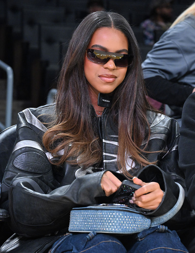 Celebrities At The Los Angeles Lakers Game