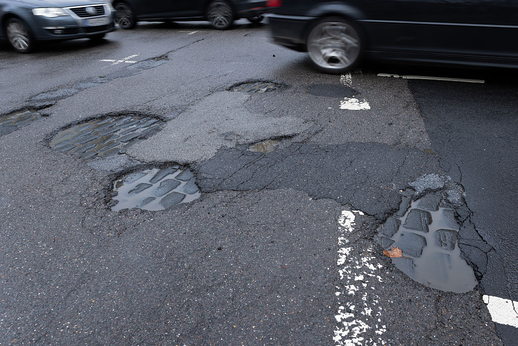 Potholes in Cologne