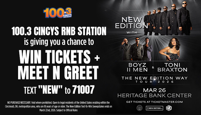 New Edition Register to Win Cincinnati